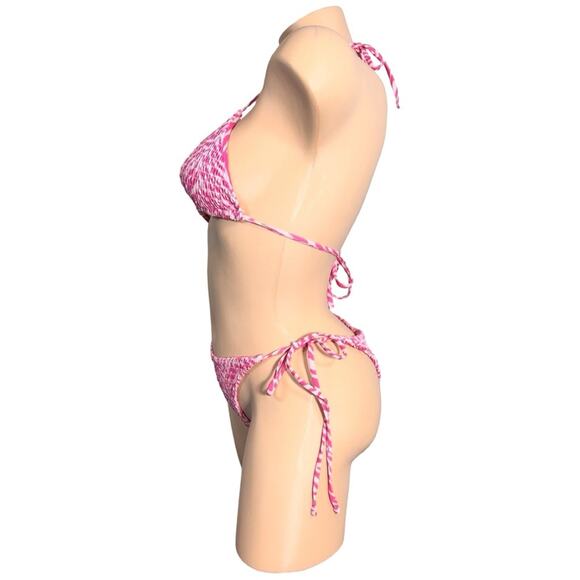 3 Piece Set Summer Haus Andy Triangle Top S & Tie Side Bottom S & L $230 - Picture 7 of 14